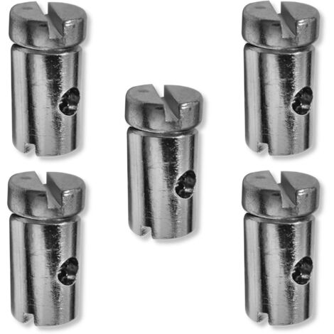 anchon Aluiniu Câble,100 PCS anchons à Sertir en Aluiniu Boucle