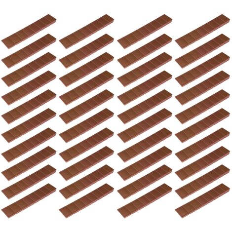 Cyclingcolors – Lot de 50 cales auto cassantes 100mm – Ajustement précis pour meubles – Couleur marron clair – Hauteur réglable de 1 à 8mm – Largeur 20mm