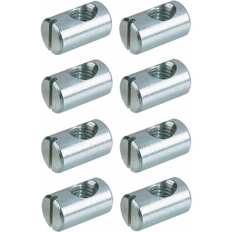 Cyclingcolors – Lot de 8 goujons d'assemblage M6 – Longueur 20mm – Acier pour fixation meuble – Compatible avec divers systèmes de montage