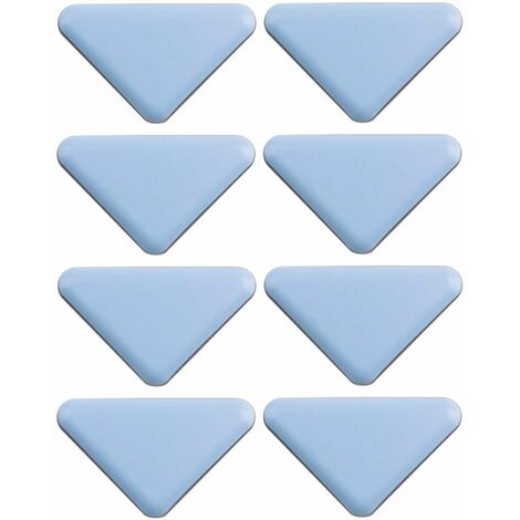 Cyclingcolors – Lot de 8 patins glisseurs téflon triangulaires 35 x 35 x 45mm – Adhésifs pour protection sol parquet – Glisse optimale pour meubles