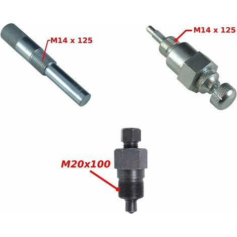 Cyclingcolors – Mallette d'outils réglage moteur mobylette Peugeot 102 103 – Arrache volant magnétique 20x100 – Pige de calage 14x125 – Bloc piston universel