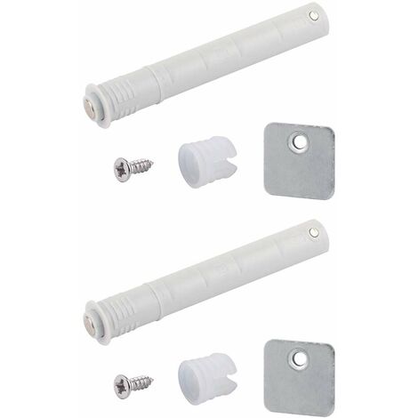 Cyclingcolors – Mécanisme Push to Open pour placard – Loquet magnétique sans poignée – Installation à percer – Plastique gris pour armoire et tiroir
