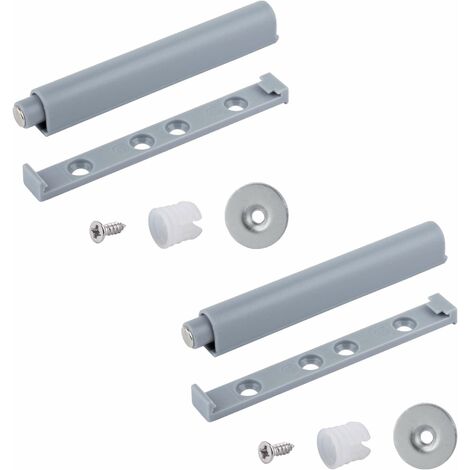 Cyclingcolors – Mécanisme Push to Open pour placard – Loquet magnétique silencieux – Installation à visser – Plastique gris pour meubles