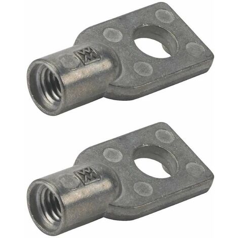 Cyclingcolors – Œillet de suspension M8 – Lot de 2 – Filetage M8, diamètre trou 8mm, longueur 38mm – Fixation pour câbles et tuyaux en plomberie