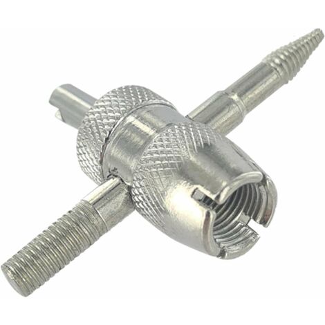Cyclingcolors – Outil 4 en 1 pour démontage obus de valve – Taraudage filetage extérieur et intérieur – Rodoir de siège conique – Accessoire mécanicien - OBUS 4 EN