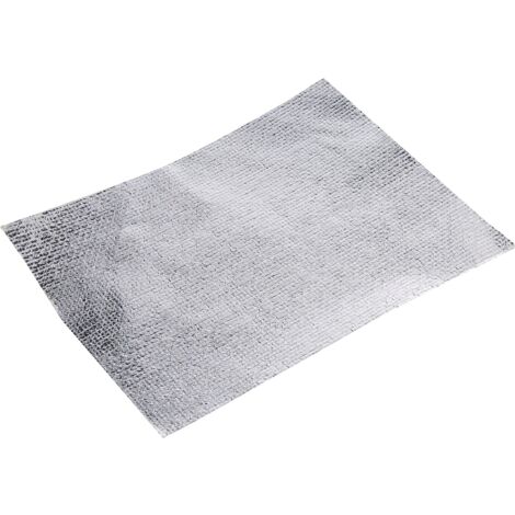 Cyclingcolors – Plaque adhésive isolante en tissu de verre et aluminium – Limite la chaleur – Épaisseur 1-2 mm – Pour isolation thermique de tuyaux et conduits