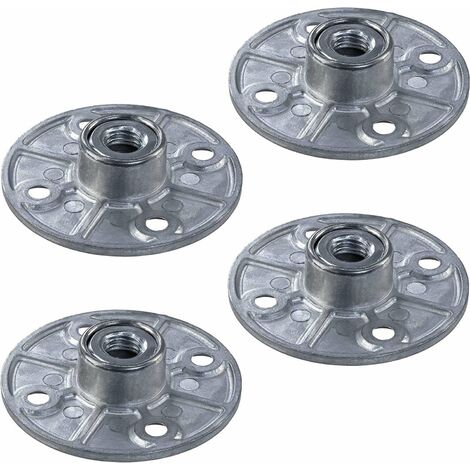 Cyclingcolors – Plaque de fixation embase ronde Ø 60mm – Filetage M10 pour pied de table à visser – Alliage zingué – Pour meubles et bureaux