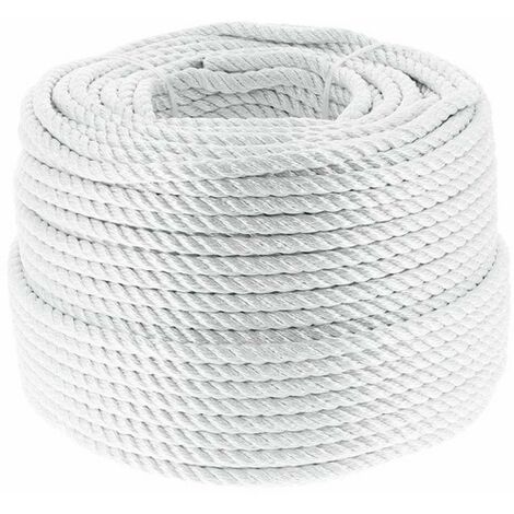 Cyclingcolors – Rouleau de corde en nylon tressée 10mm – Longueur 5m – Charge de rupture 0,44 kN – Pour chantiers humides et espaces confinés