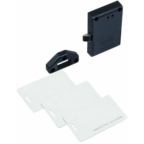 Cyclingcolors – Serrure électrique invisible à cartes 125kHz – Épaisseur porte 20mm – Alimentation 3 piles AA – Indicateur batterie faible