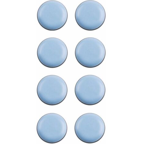 Cyclingcolors – Set mit 8 runden Teflon-Gleitern, 25 mm – Selbstklebende Bodenschoner für Parkettböden – Stuhl- und Möbelfüße