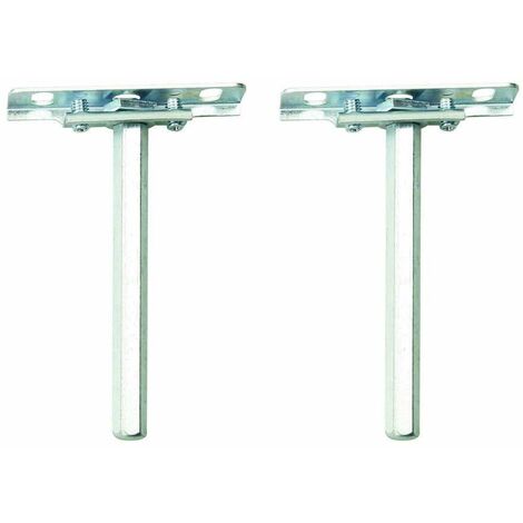 Cyclingcolors – Support d'étagère réglable mural caché en T – Acier argenté à visser – Épaisseur minimale 24mm – Pour décoration DIY maison garage
