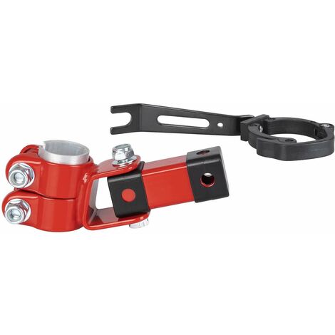 Cyclingcolors – Support Trail Gator pour tige de selle – Kit de fixation pour barre de remorquage – Second vélo – Diamètre tige 25,4-31,8 mm – Rouge