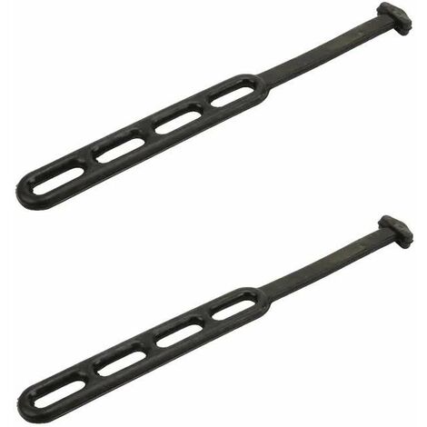 Cyclingcolors – Lot de 2 tendeurs caoutchouc élastique 274mm – 4 connexions – Pour attacher vélos, capots, remorques – Usage intensif jardin et piscine