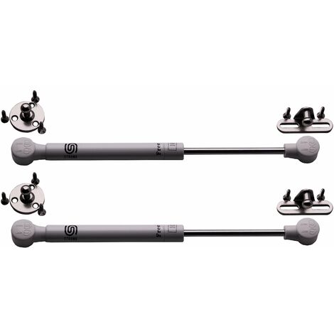 Cyclingcolors – Vérin à gaz automatique inférieur blanc pour meuble – Force 80N – Hauteur 300-550 mm – Longueur d'ouverture 247 mm – Ressort amortisseur