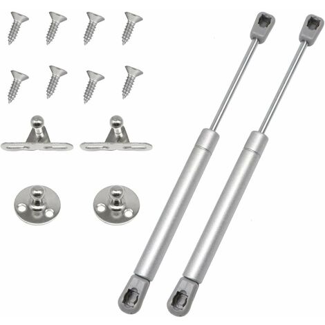 Cyclingcolors – Vérin à gaz automatique pour meuble – Force 120N – Hauteur ajustable 300-500mm – Lot de 2 ressorts amortisseurs gris
