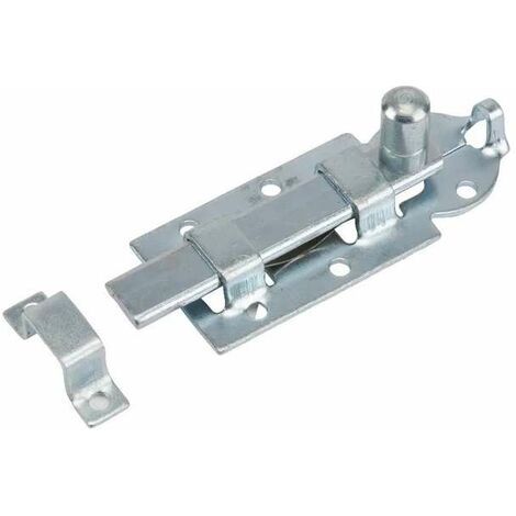 Cyclingcolors – Verrou porte sécurité plat 60 x 25mm – Targette pêne loquet pour portail et porte coulissante – Installation facile et robuste