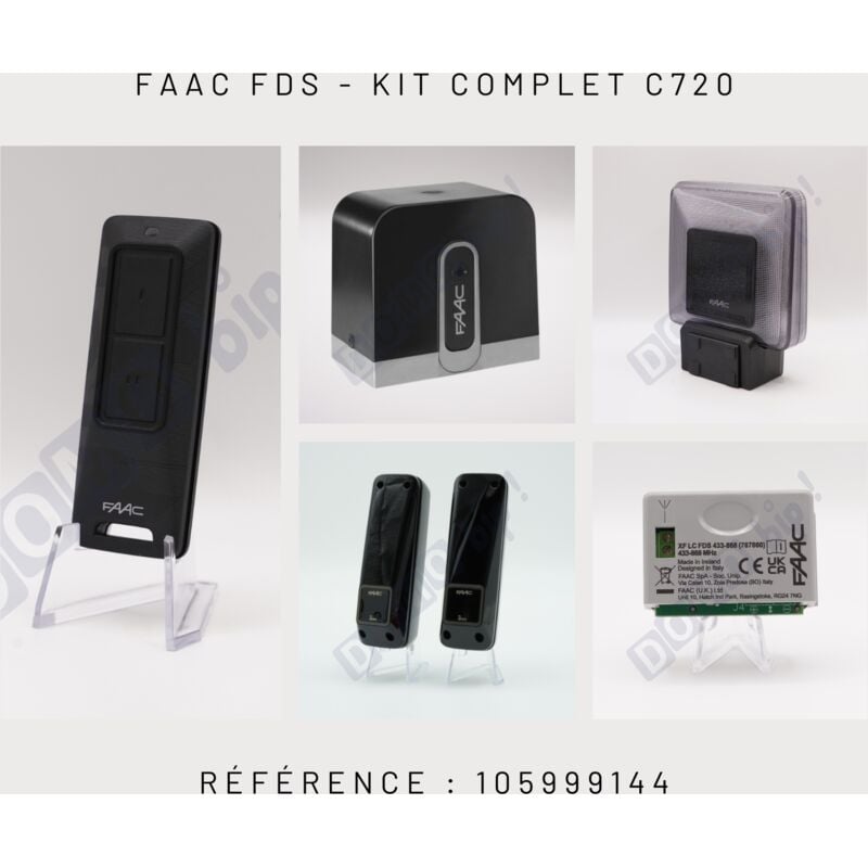 Cyclo kit complet faac pour portail coulissant - 105999144