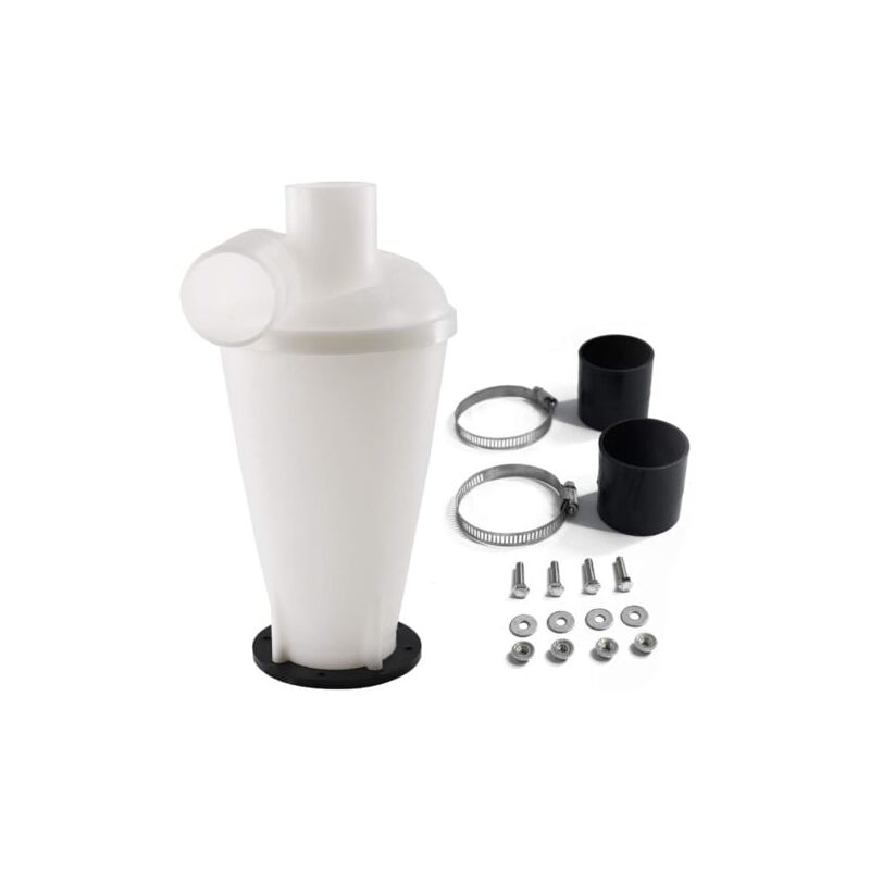 SNQ - Cyclone séparateur, Filtre de séparation pour aspirateurs, Collecteur de poussière,Élément Séparateur Cyclone (Blanc)