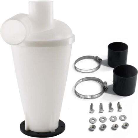 Cyclone séparateur, Filtre de séparation pour aspirateurs, Collecteur de poussière，Élément Séparateur Cyclone (Blanc)