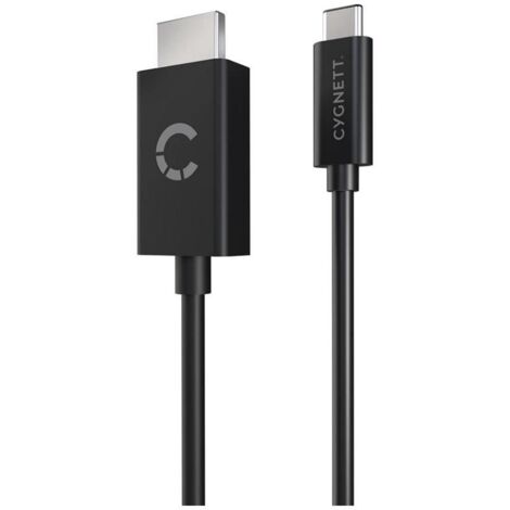 Cygnett CY3305HDMIC câble vidéo et adaptateur 1,8 m USB Type-C HDMI Noir