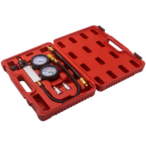 Cylinder Leakage Detector Test Set 0-100PSI Petrol Engine Leak Down Tester Tool