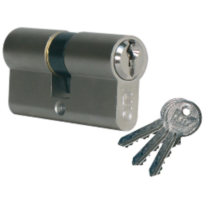 Iseo Cavers - Cylindre à bouton 5G city sur numéro KCF001921 nickelé Argent n/a 30 mm 30 mm