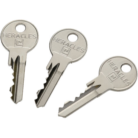 Cylindre à bouton 5 goupilles 5G laiton nickelé B30x45mm - HERACLES - C100B112