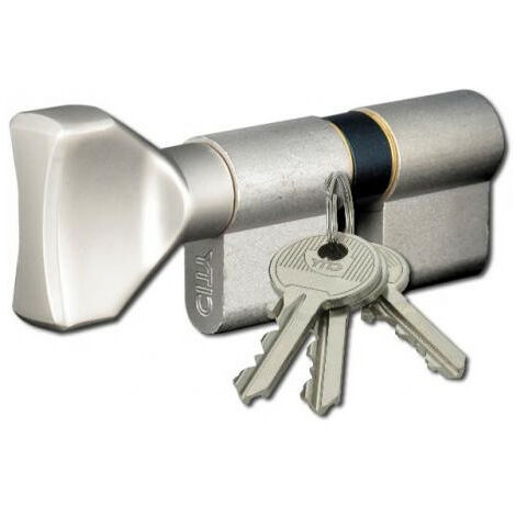 Cylindre à bouton 5G CITY sur numéro KCF001921 nickelé - ISEO N/A 60 mm 30 mm