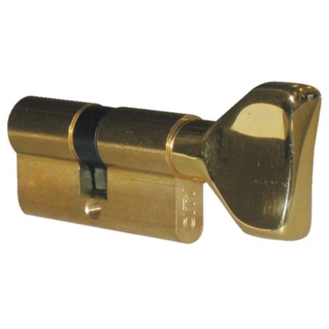 Cylindre à bouton CAVERS ISEO 30x30mm - laiton poli - varié V05 KCF001921 - 525930307V05