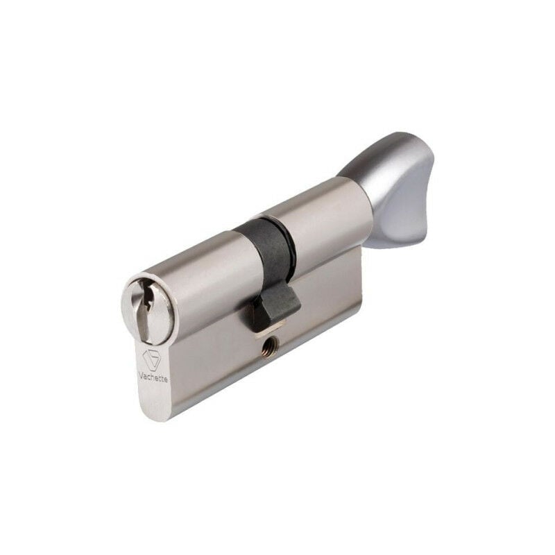 Cylindre à bouton VACHETTE V5 Argent N/A 30 mm 50 mm Nickelé Cylindre bouton