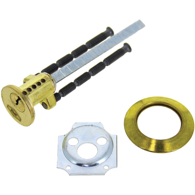 Cylindre à languette laiton poli 3 clés paire - cisa - CORTCIL47