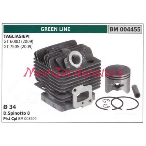 Cylindre à piston segments GREEN LINE Moteur taille-haie GT 600D 750S 004455