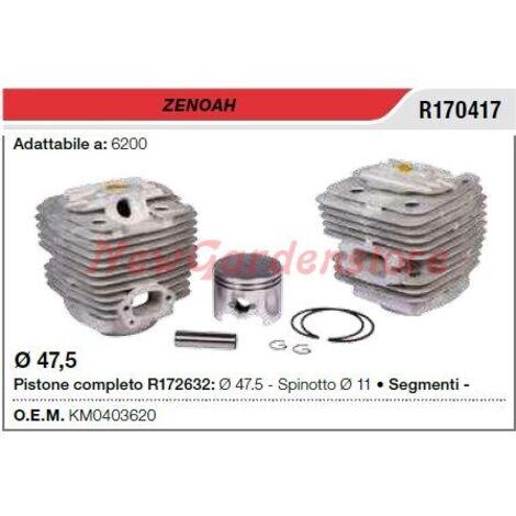 Cylindre à piston ZENOAH segment ZENOAH tronçonneuse 6200 R170417