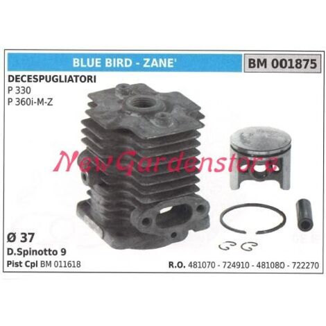 Cylindre à segments de piston BLUE BIRD pour moteur de débroussailleuse P 330 001875
