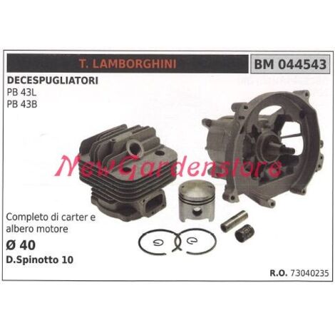 Cylindre à segments de piston pour débroussailleuse LAMBORGHINI PB 43L 43B 044543