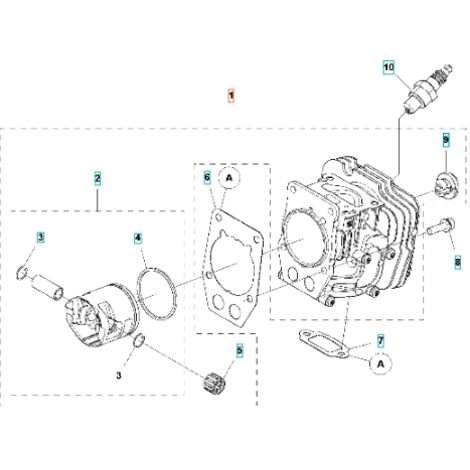CYLINDRE COMPLET 586341502 HUSQVARNA ORIGINE