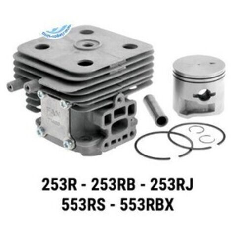 Cylindre complet compatible avec débroussailleuse Stihl 253R, 253RB, 253RJ, 553RS, 553RBX