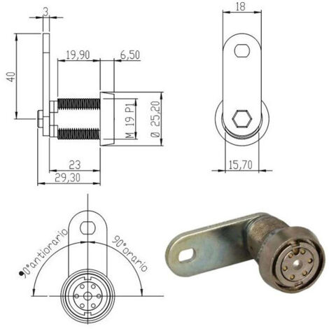 Cylindre de levier de 22 mm Jack 100750Kd Omr