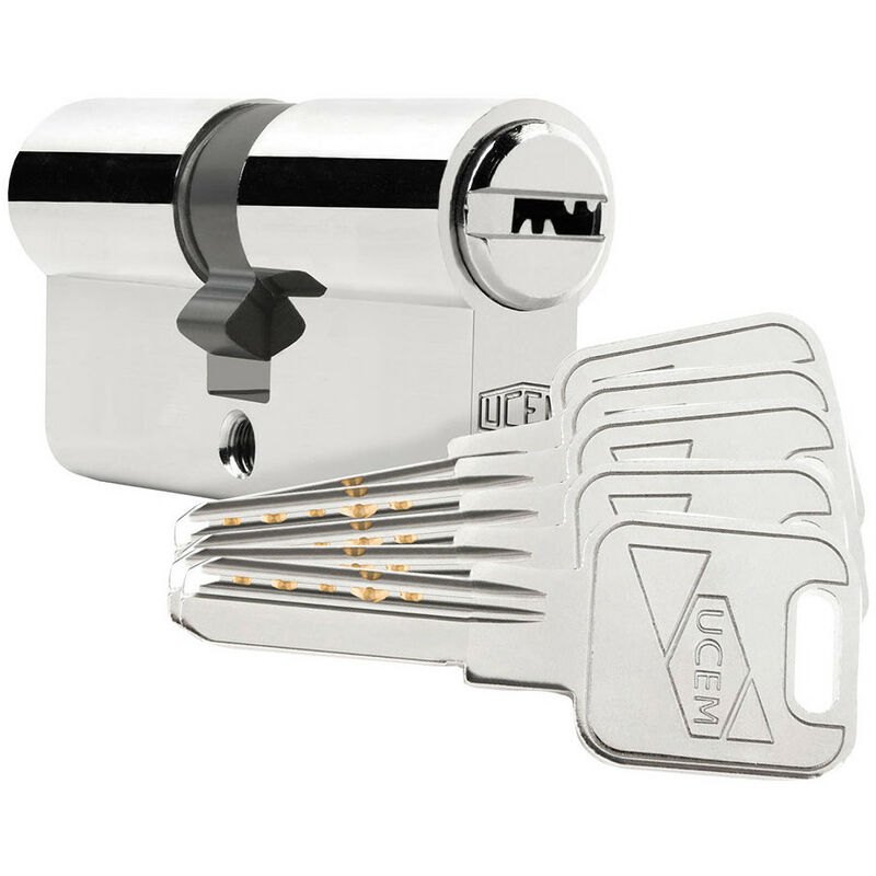 Europrofile 33X33Mm Cylindre De Securite En Nickel, Came Longue. 2000S2Ln3333Ll Ucem