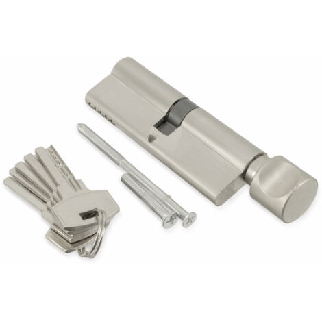 Cylindre de sécurité MASTERPROOF avec bouton 1019-PJXY, 90 mm