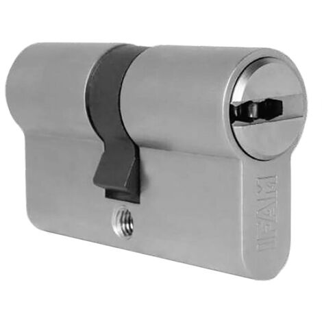 Cylindre de sécurité série Platinum M nickelé (5 clés) IFAM - Dim (A/B) mm: 30 / 50