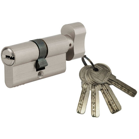 GERCAR Cylindre à bouton 40/40 - Serrure à cylindre - Avec 5 clés