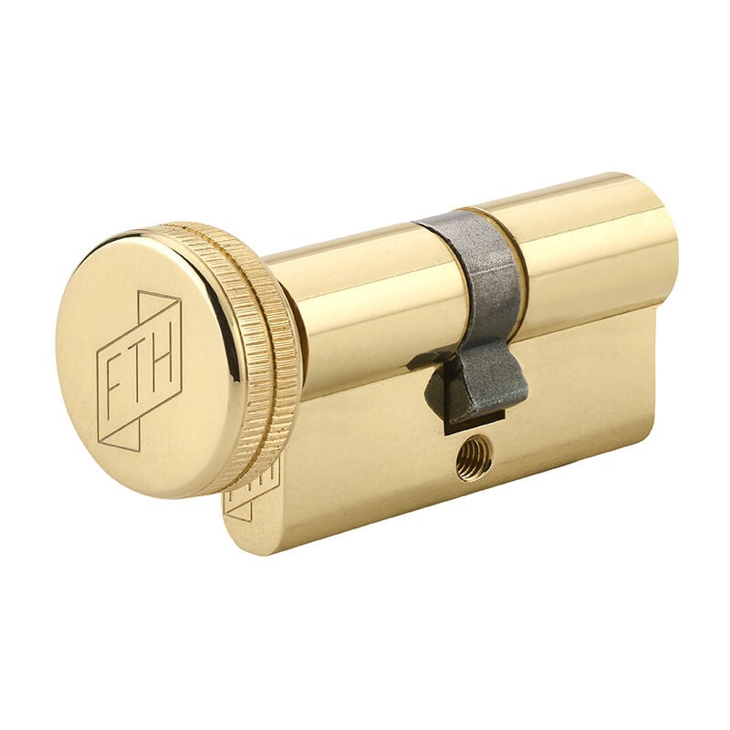 Cylindre de serrure à bouton 5G, 40Bx30mm, cylindre et clés en laiton, 3 clés crantées