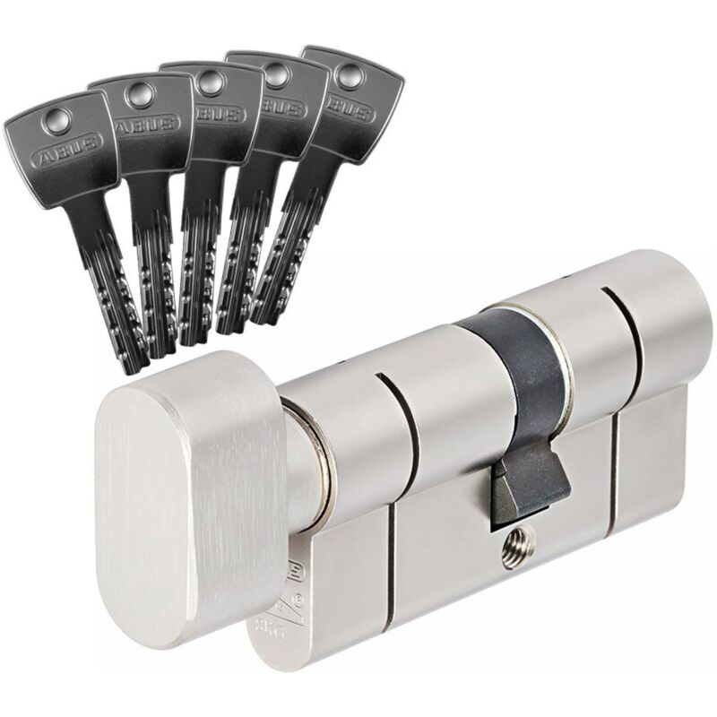 Cylindre de serrure bouton Abus D10PS 30boutonx45 - Alu