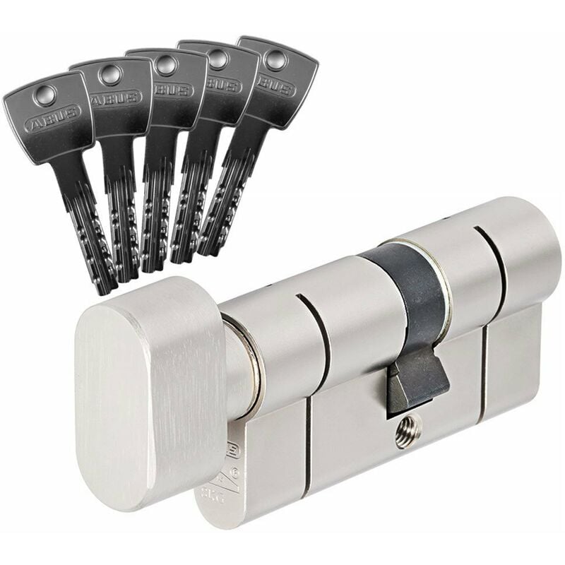 Cylindre de serrure bouton Abus D10PS 50boutonx35 - Alu