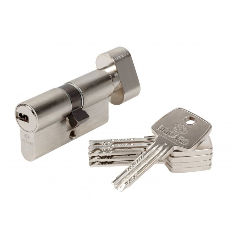 Bricard - Cylindre de serrure astral bouton L.30 + 30 mm