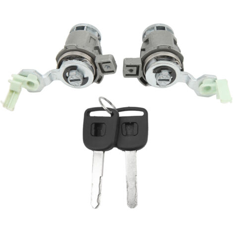 Cylindre de serrure de porte avant 72185 S9A 013, ensemble de barillet gauche droit avec 2 clés pour Civic cr-v Element Odyssey S2000