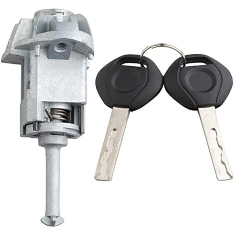 Cylindre de Serrure de porte de voiture avant gauche avec 2 clés pour B-MW Série 3 E46 1998-2007 X5 E53 2000-2006 51217019975