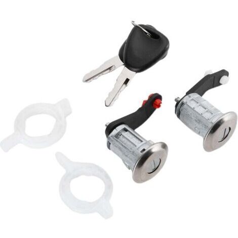 Cylindre de Serrure de Porte Gauche Droite avec 2 Clés pour Renault Master 1998-2016