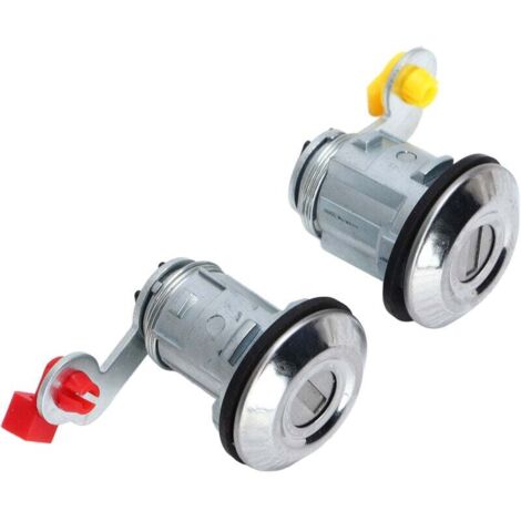 Cylindre de serrure de porte gauche droite avec 2 clés YE05506A Remplacement pour MITSUBISHI L200 2001-2005